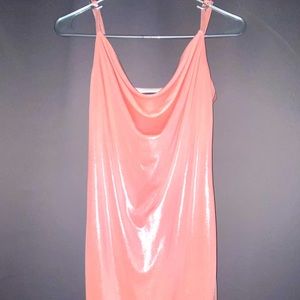 A mini dress with a swoop neck from Forever 21. Great condition. Size S/ 2-4.